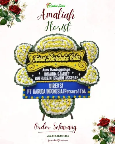 Papan Bunga Duka di Jambon