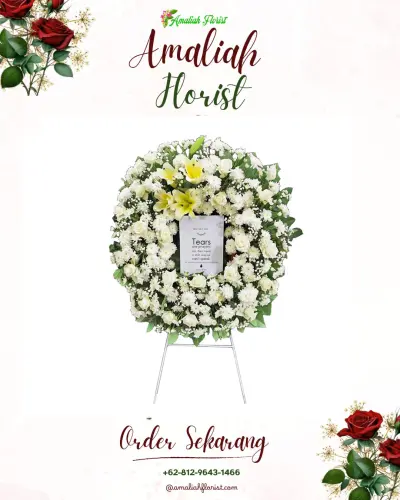 Krans Bunga Duka Cita di Jambon